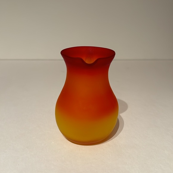 Vintage Pilgrim Art Glass Frosted Mini Pitcher 3.75” - Picture 4 of 5